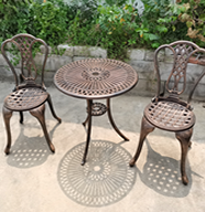 A03212 Bistro Chair with table set