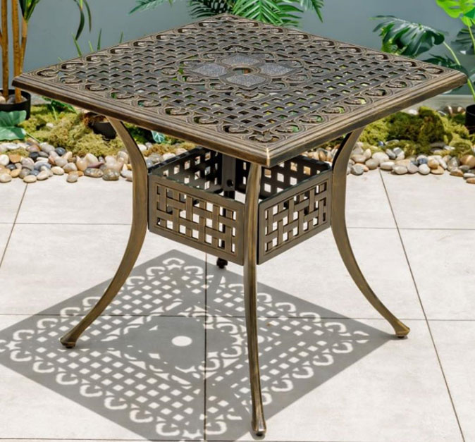 Cast Aluminium Dining Table WKL653