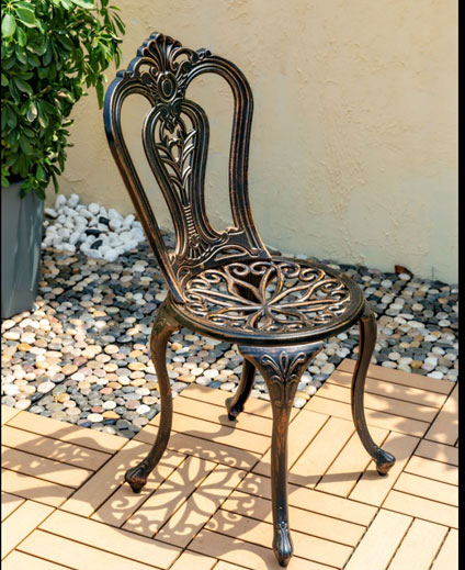 Cast Aluminium Dining Chair WKL659