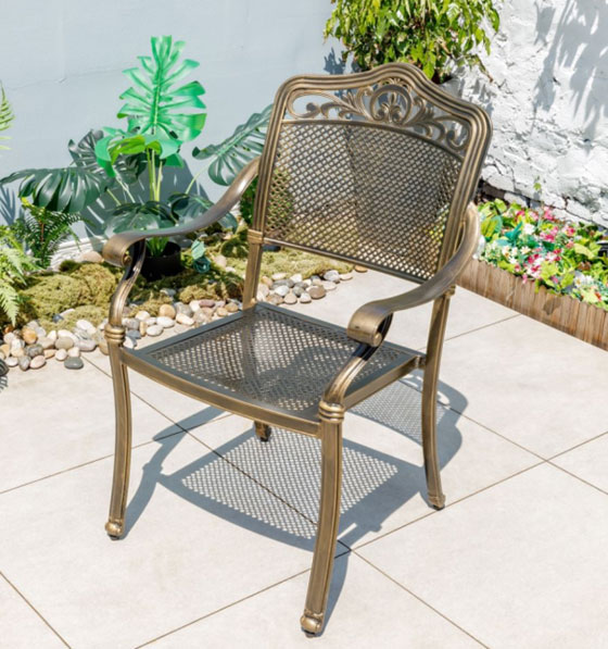 Cast Aluminium Dining Chair WKL620